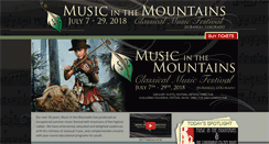 Desktop Screenshot of musicinthemountains.com
