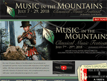 Tablet Screenshot of musicinthemountains.com